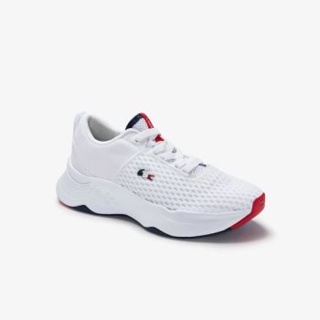 Lacoste Court-Drive Tricolour Textile Sneakers Dámské - Tenisky Bílé / Tmavě Blankyt / Červené | CZ-